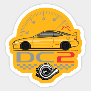 Multicolor DC2 Sticker